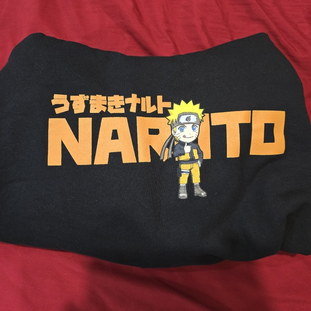 Ripple Junction Black Naruto Shippuden Logo Hoodie